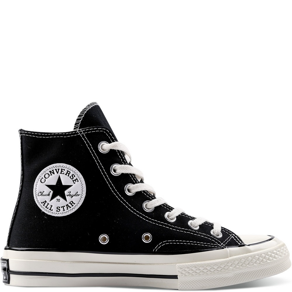 converse,162050,Chuck Taylor All Star 70CONVERSE ALL STAR系列,高帮绑带,CONVERSE 帆布鞋,价格:569元,颜色:黑色|CONSLIVE运动城